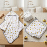Bee Hooded Towel and Wash Cloth