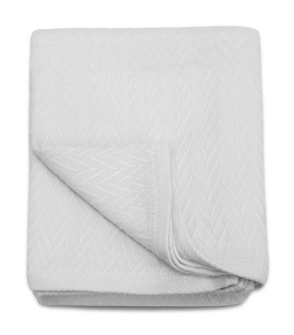 Cotton Blanket 72x90 / White bath