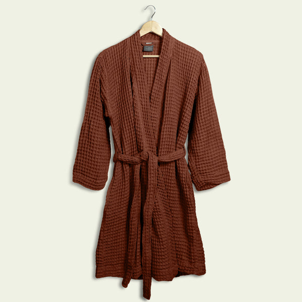 Waffle Robes Extra Large / Brown bath